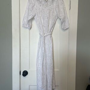 Boss White Floral Lace dress.